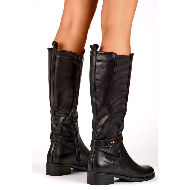 Botas Modelo JK-167B Negras negro 1