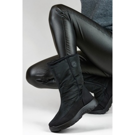 Botas de nieve para mujer forradas con pelo JS1-11A-B, negro 1