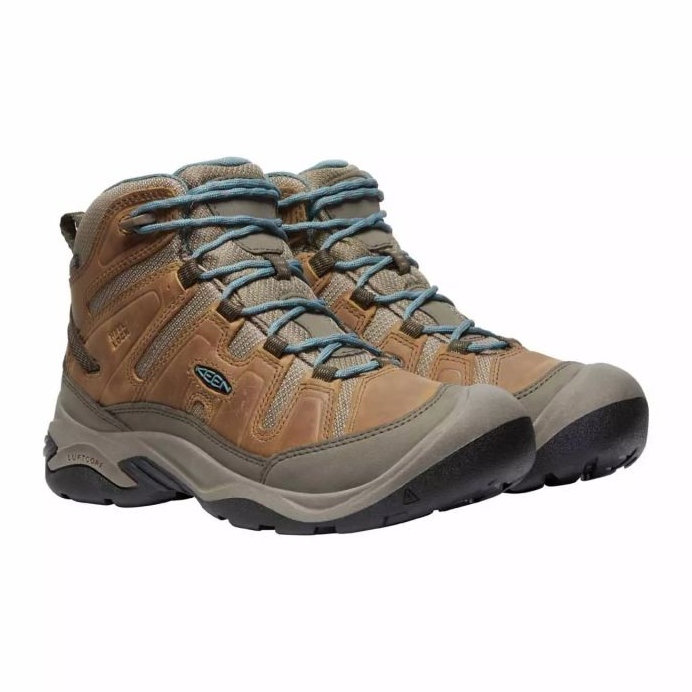 Zapatos Trekking KEEN Circadia Mid Wp Toasted COCONUT/NORTH Atlantic KE-1026764 marrón 1