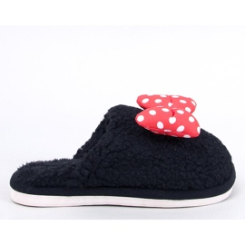 Zapatillas infantiles con lazo Niño Negro 1