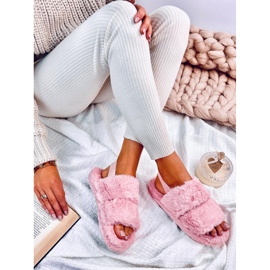 Pantuflas de mujer Rhodes con banda elástica, rosa rosado 3