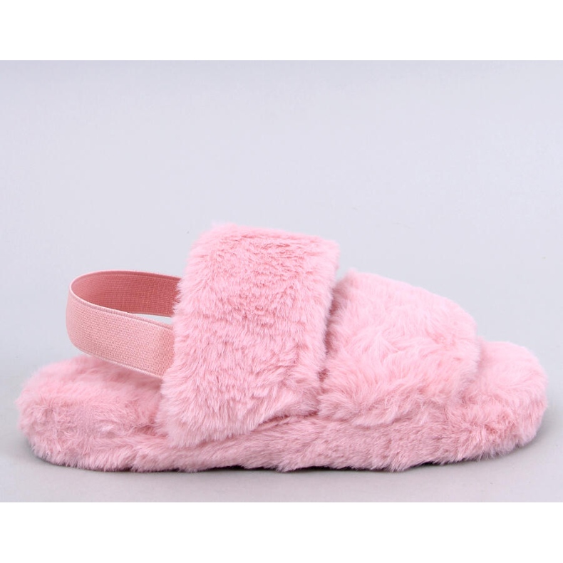Pantuflas de mujer Rhodes con banda elástica, rosa 1