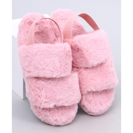 Pantuflas de mujer Rhodes con banda elástica, rosa 2