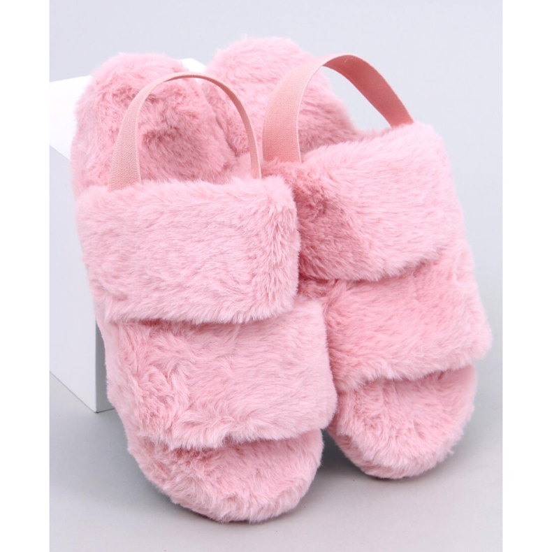 Pantuflas de mujer Rhodes con banda elástica, rosa rosado 2