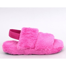 Zapatillas de casa de mujer con elástico Rhodes Fucsia rosado 3