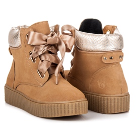 Vices Creepers con cordones marrón 2