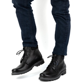 Kampol Botas invierno hombre piel 128KAM negro 3