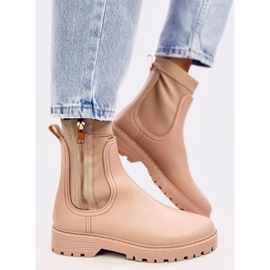 Botas Chelsea de mujer, beige 1