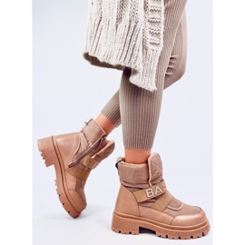 Botas de nieve de mujer Little Khaki beige 3