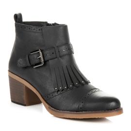 Kylie Botas negras con flecos negro 2