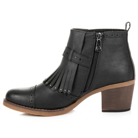 Kylie Botas negras con flecos negro 3