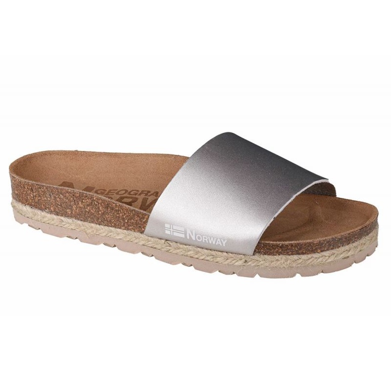 Chanclas Geographical Norway Sandalias Baja Verano W GNW20406-26 plata 1