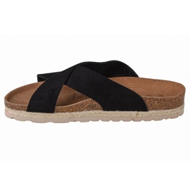 Pantuflas Geographical Norway Sandalias Bios Tiras Cruzadas W GNW20411-01 negro 2