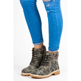 Mckeylor Cazadoras de camuflaje para mujer verde 1