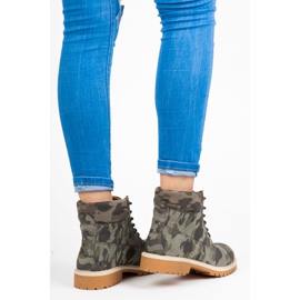 Mckeylor Cazadoras de camuflaje para mujer verde 2