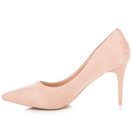 Comer Tacones de ante rosado 1