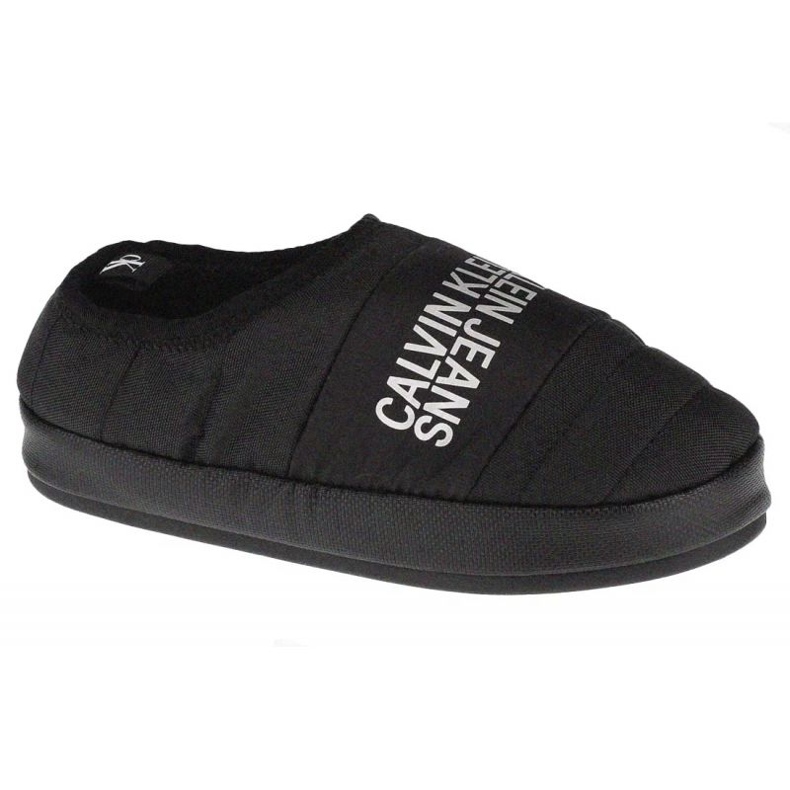 Zapatilla de casa Calvin Klein con forro cálido YW0YW00412-BEH negro 1