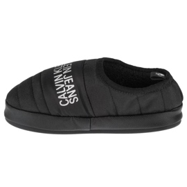 Zapatilla de casa Calvin Klein con forro cálido YW0YW00412-BEH negro 2