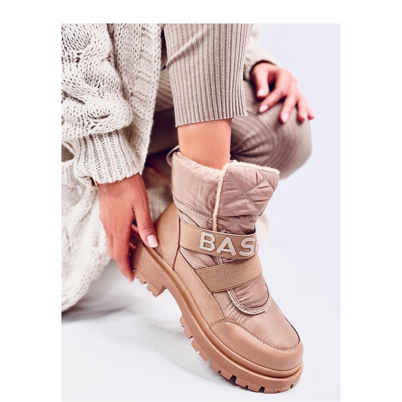 Botas de nieve de mujer Little Khaki beige 1