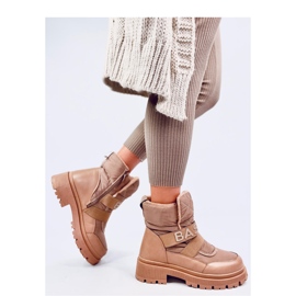 Botas de nieve de mujer Little Khaki beige 2