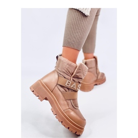 Botas de nieve de mujer Little Khaki beige 3
