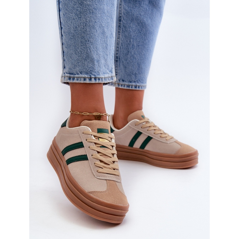 Zapatillas Deportivas EV-508 Beige/Verde 1