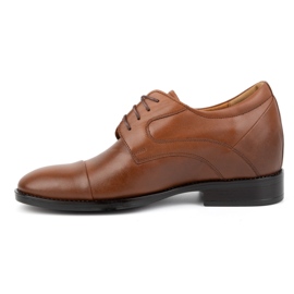 Olivier Zapatos con cordones para hombre en piel, marrón, P14 1