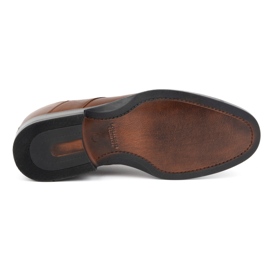 Olivier Zapatos con cordones para hombre en piel, marrón, P14 5