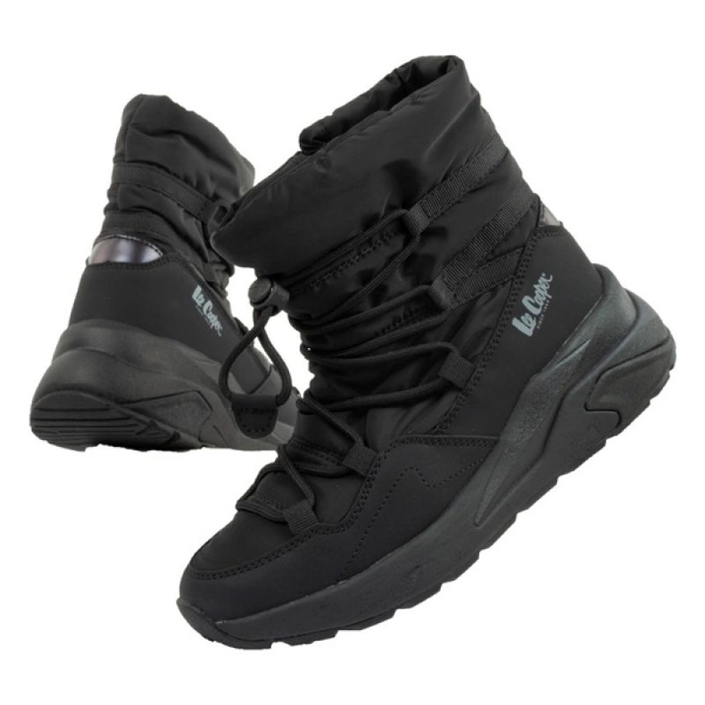 Lee Cooper LCJ-24-47-3156L botas de nieve para mujer, negro 1