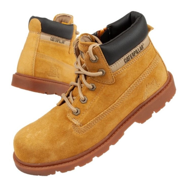 Caterpillar botas de invierno oruga amarillo 1
