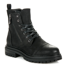 Vices trabajadores negros en tacones bajos 1