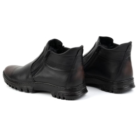 Zapatos de invierno hombre piel POLBUT con cremallera 2128S kabir negro 8