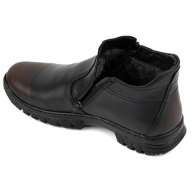 Zapatos de invierno hombre piel POLBUT con cremallera 2128S kabir negro 2 Zapatos de invierno hombre piel POLBUT con cremallera 2128S kabir negro 2