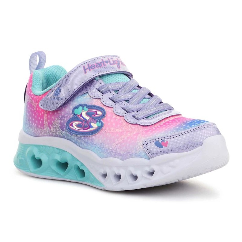 Zapatos Skechers S Lights Flutter Heart Lights 302315-LVMT rosa 1