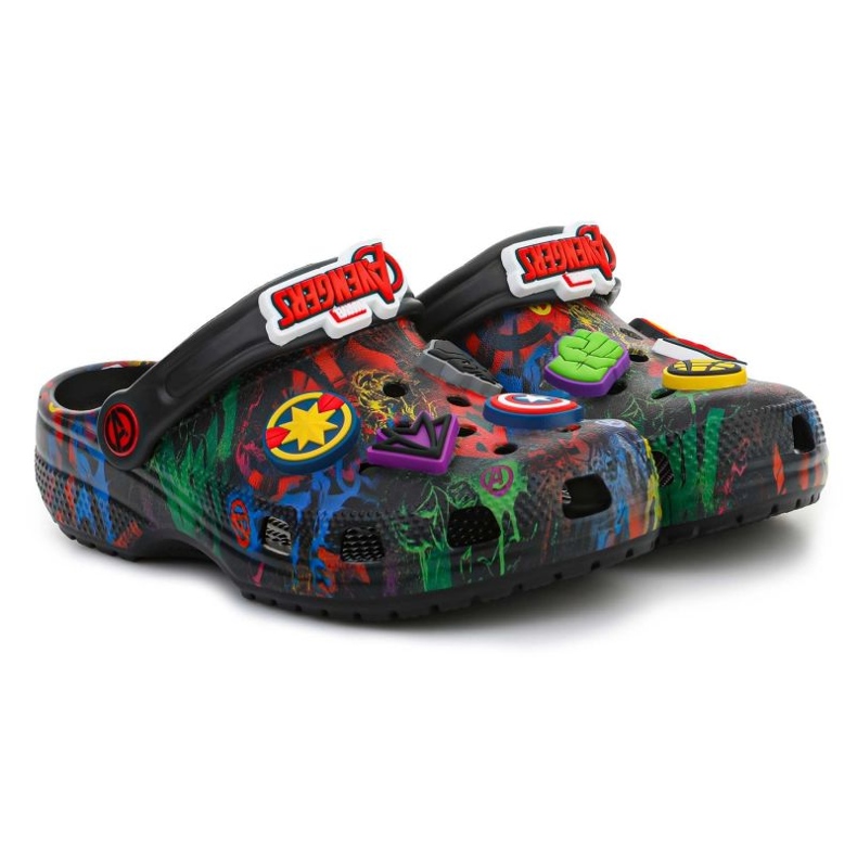 Zuecos para niños Crocs Classic Marvel Avengers 207721-001 negro 1