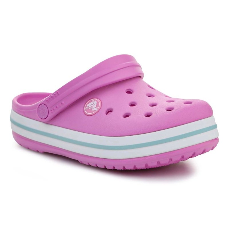 Crocs Crocband Niños Zuecos 207006-6SW rosado rosas y morados 1
