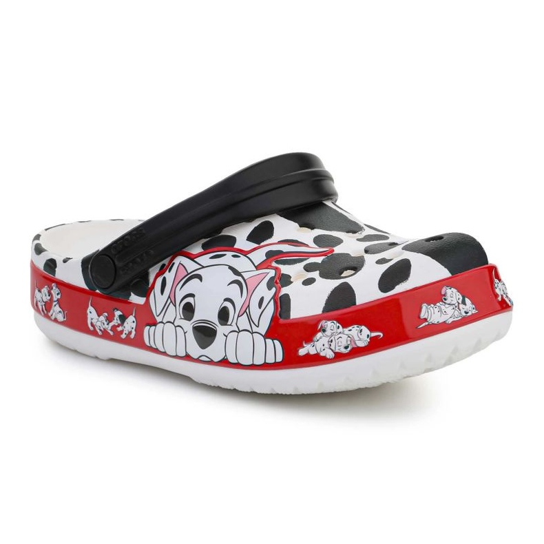 Zuecos Crocs Fl 101 Dalmatians Niños 207483-100 blanco 1