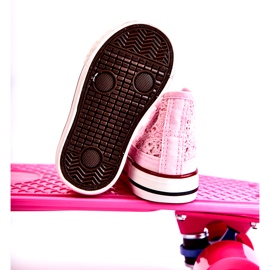 Zapatillas de zapatillas rosa alta para niñas 4
