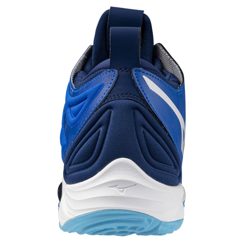 Zapatillas de voleibol Mizuno Wave Momentum 3 Mid V1GA231701, azul 3