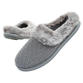 Skechers 167225/GR Pantuflas aislantes para mujer, gris 1