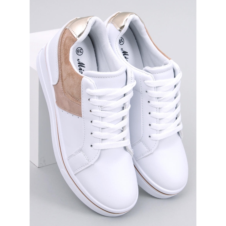 Zapatillas deportivas de mujer con cuña oculta, beige 1 Zapatillas deportivas de mujer con cuña oculta, beige 1