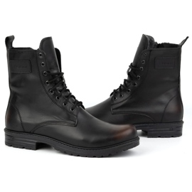 Polbut Botas militares para hombre, piel polaca, 2118S kabir negro 5