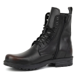 Polbut Botas militares para hombre, piel polaca, 2118S kabir negro 3