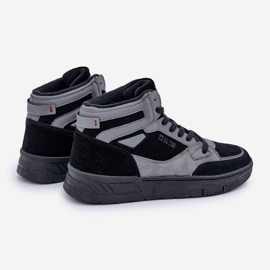 Zapatillas Hombre Ante Big Star OO174303 Hi-Poly System Negro-Gris 2