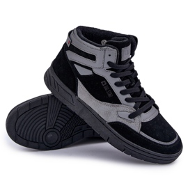 Zapatillas Hombre Ante Big Star OO174303 Hi-Poly System Negro-Gris 9