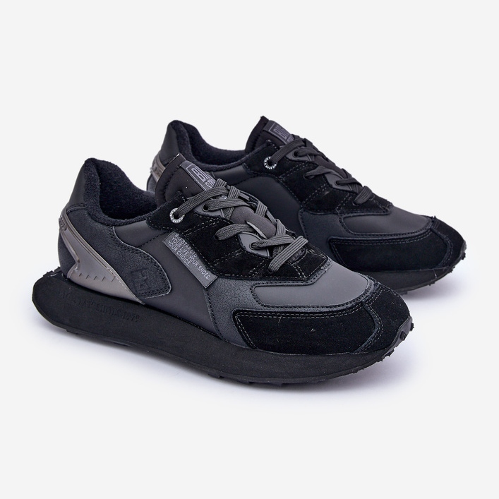 Zapatillas Hombre Piel Big Star OO174297 Hi-Poly System Negro 1