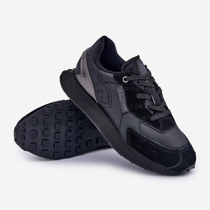 Zapatillas Hombre Piel Big Star OO174297 Hi-Poly System Negro 2