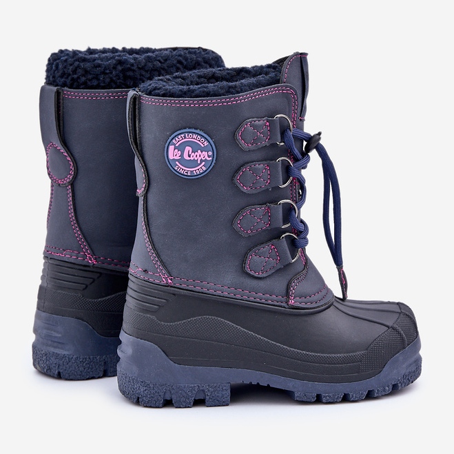 Botas de nieve altas y cálidas para niños Lee Cooper LCJ-24-44-2843K Azul marino 2