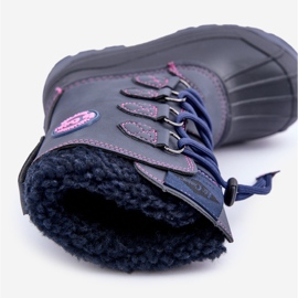 Botas de nieve altas y cálidas para niños Lee Cooper LCJ-24-44-2843K Azul marino 4