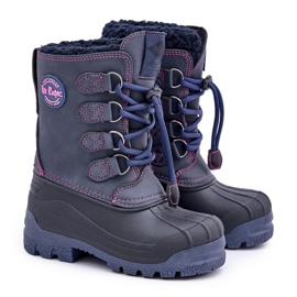 Botas de nieve altas y cálidas para niños Lee Cooper LCJ-24-44-2843K Azul marino 6